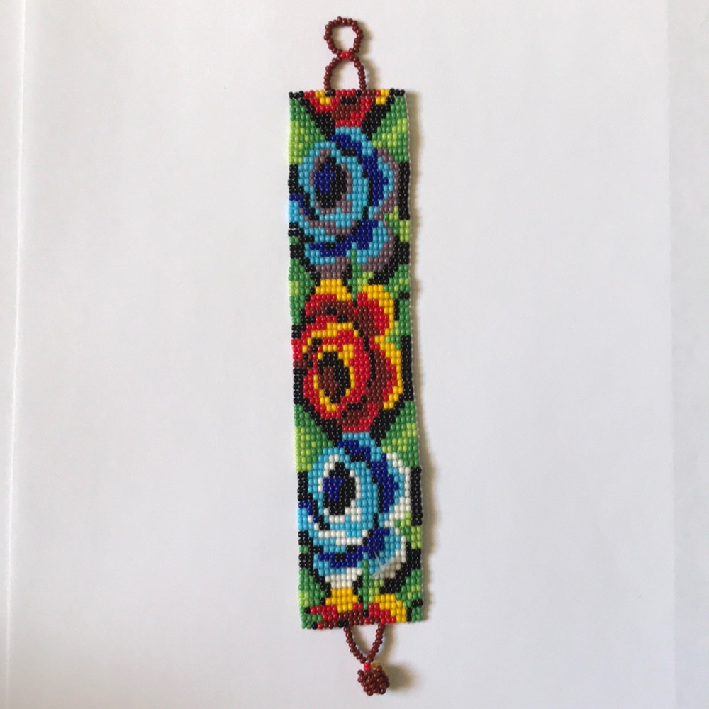 Beaded Floral Bracelet